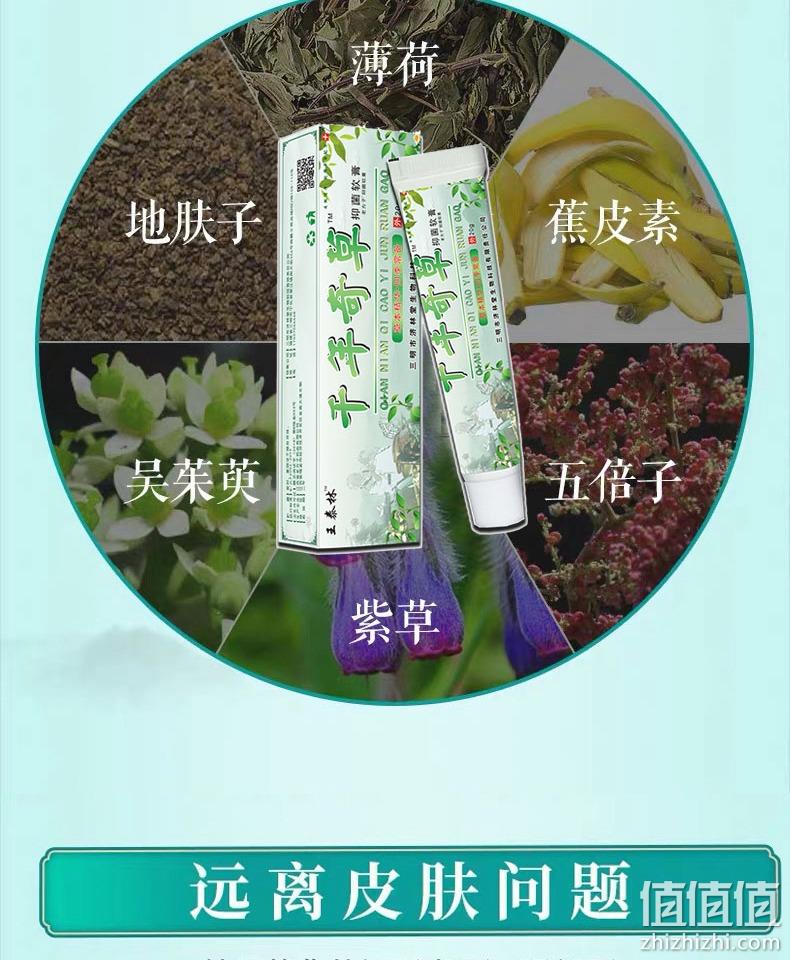 王泰林 千年奇草抑菌软膏 20g 9.9元包邮（需领券） 值值值-买手聚集的地方