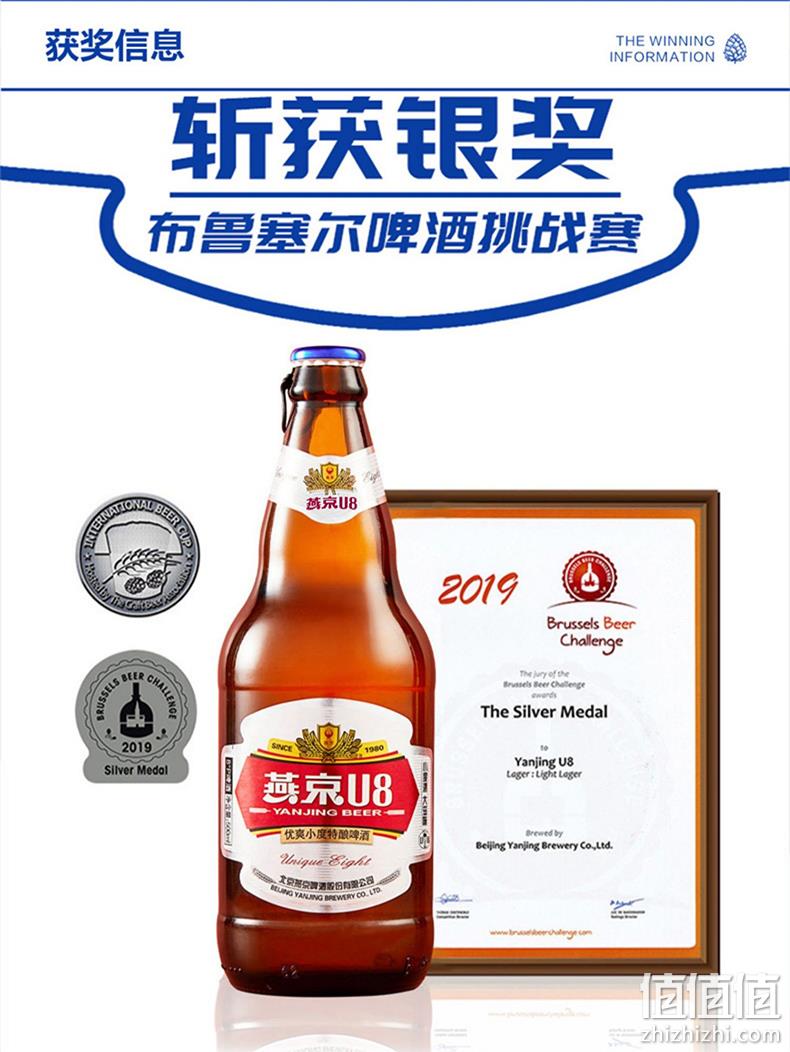 燕京啤酒 U8 特酿8度啤酒 500ml*12瓶 60元包邮（需领券） 值值值-买手聚集的地方