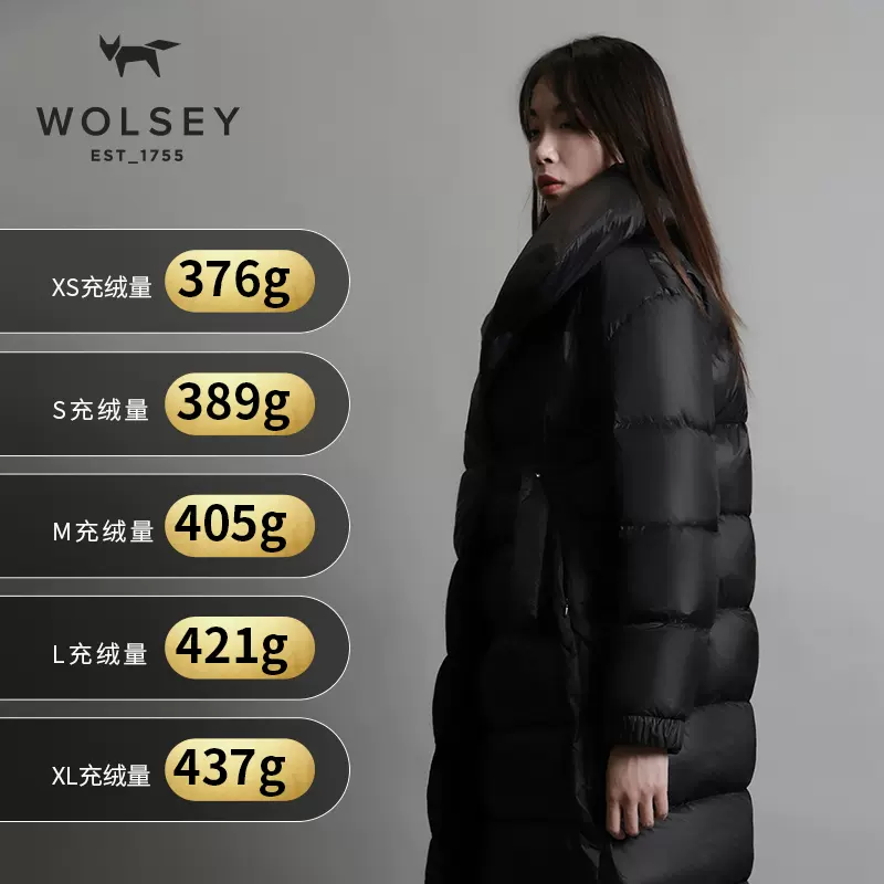 清仓特价!英国皇室266年品牌:Wolsey 1911极寒系列女款欧美长款大廓形羽绒服 新低199元包邮 值值值-买手聚集的地方