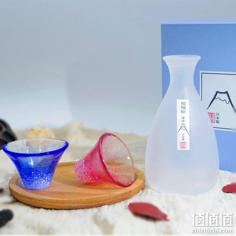 东洋佐佐木 富士山招福玻璃对杯酒瓶3件礼盒装 G639-M76 173.74元 值值值-买手聚集的地方
