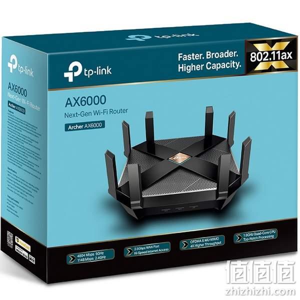 TP-Link 普联 Archer AX6000 新一代 WiFi 6 千兆双频无线路由器 新低1493元 值值值-买手聚集的地方
