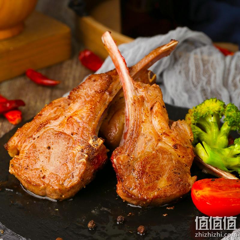 青草家 新西兰原切单骨法式羊排 500g*2盒 史低129元包邮（需领券） 值值值-买手聚集的地方