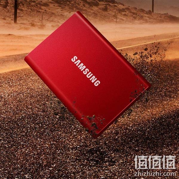 Samsung 三星 T7 便携式固态硬盘2TB MU-PC2T0H/WW 新低730.21元 值值值-买手聚集的地方