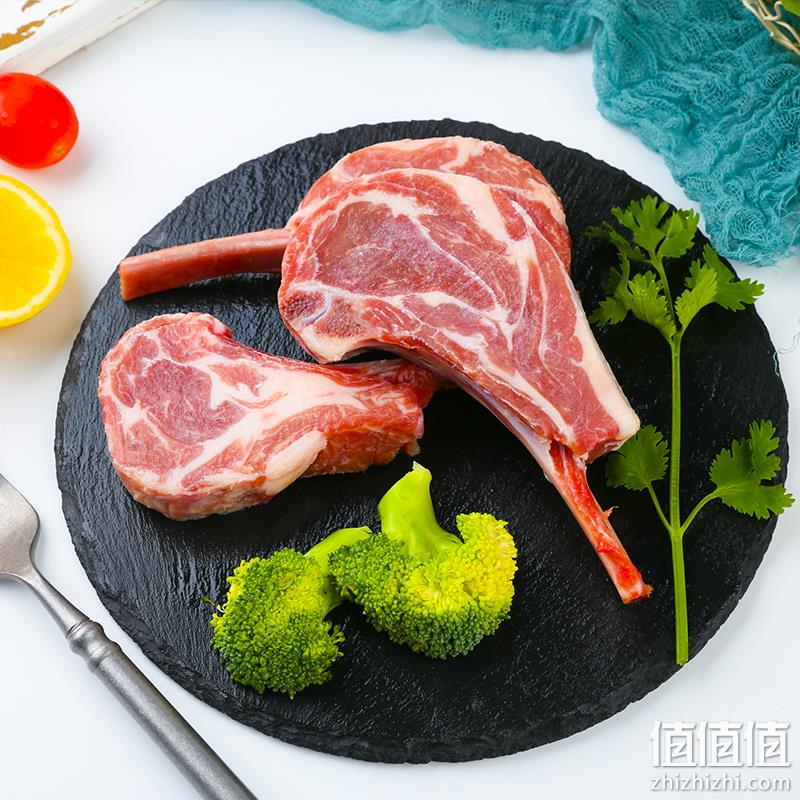 青草家 新西兰原切单骨法式羊排 500g*2盒 史低129元包邮（需领券） 值值值-买手聚集的地方