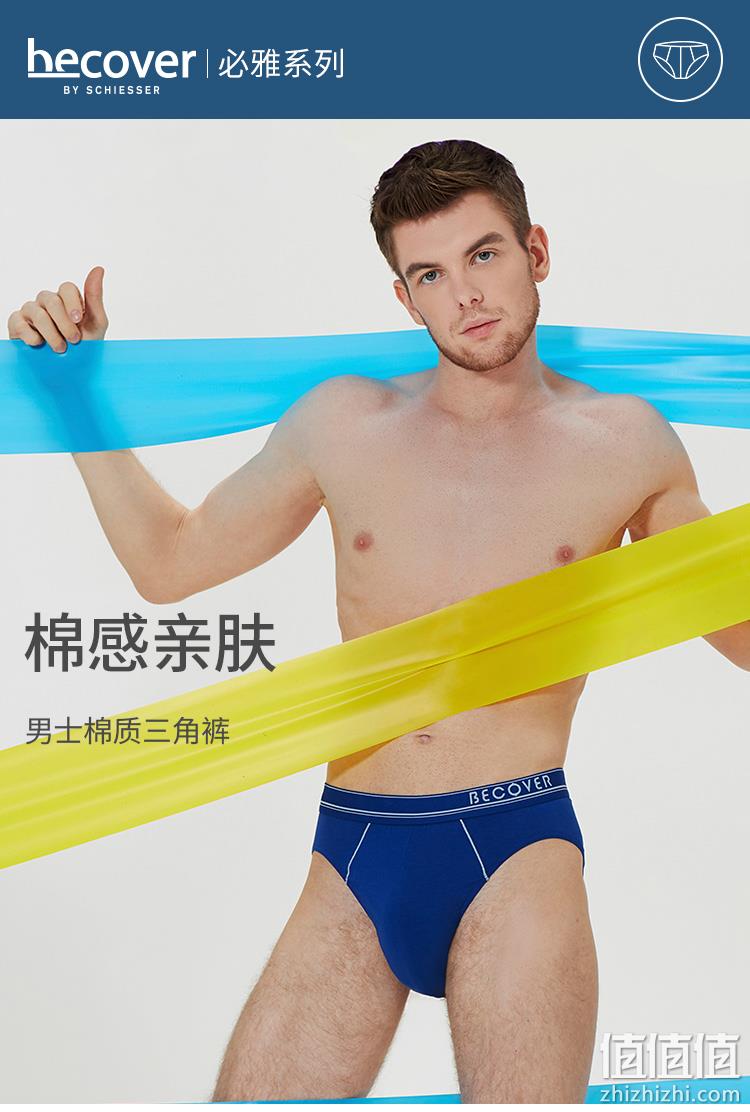 Schiesser 德国舒雅 Becover系列 男士棉质三角内裤 2条装 69元包邮（需领券） 值值值-买手聚集的地方