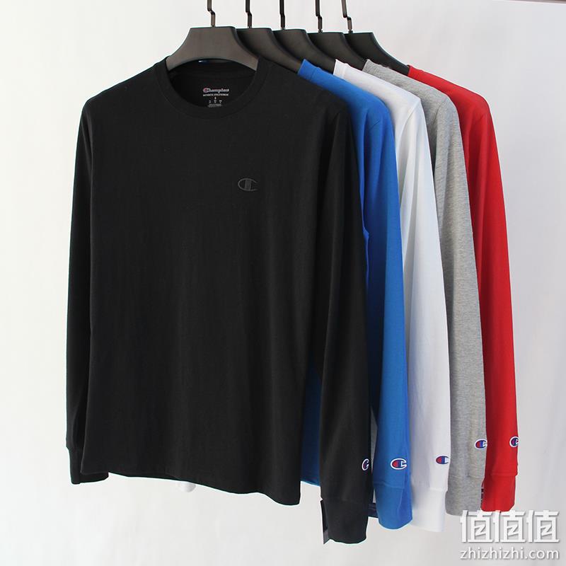 Champion 冠军牌 男士经典针织长袖T恤 T2978 66.92元起 值值值-买手聚集的地方