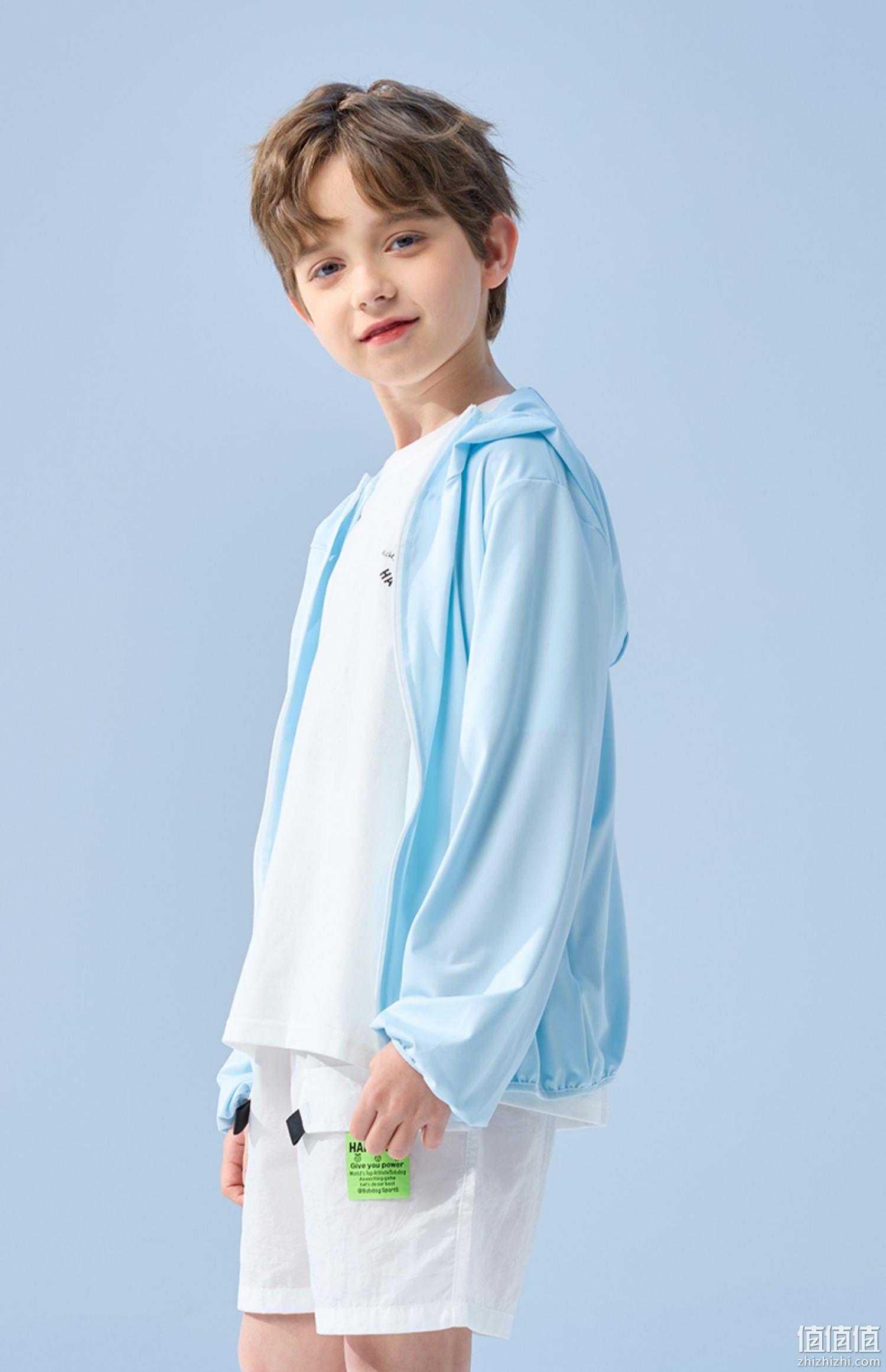 新低！巴布豆 2023年夏季儿童冰丝凉感防晒衣外套 UPF50+（110~160码） 男女童4色 29元包邮（需领券） 值值值-买手聚集的地方