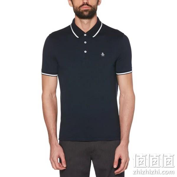 Original Penguin 企鹅牌 Contrast Tipping 男士纯棉短袖Polo衫 S码 178元 值值值-买手聚集的地方