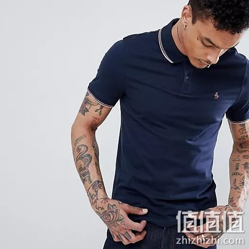 Original Penguin 企鹅牌 Contrast Tipping 男士纯棉短袖Polo衫 S码 178元 值值值-买手聚集的地方
