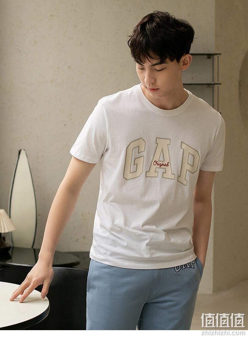 Gap 盖璞 2023夏季新款男女同款纯棉短袖T恤 848801  5色 59元包邮 值值值-买手聚集的地方
