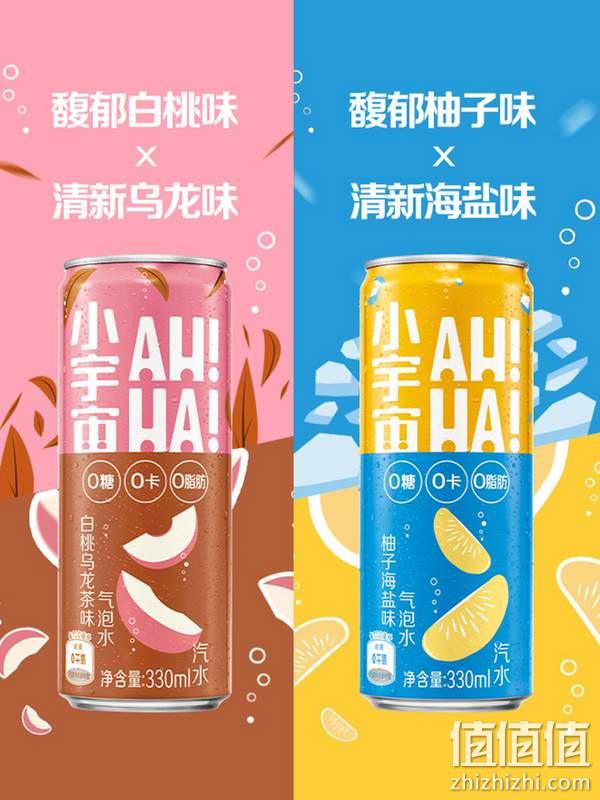 可口可乐旗下，AH-HA 小宇宙 0糖0卡气泡水 330ml*12罐*2件 72元包邮（31元/件） 值值值-买手聚集的地方