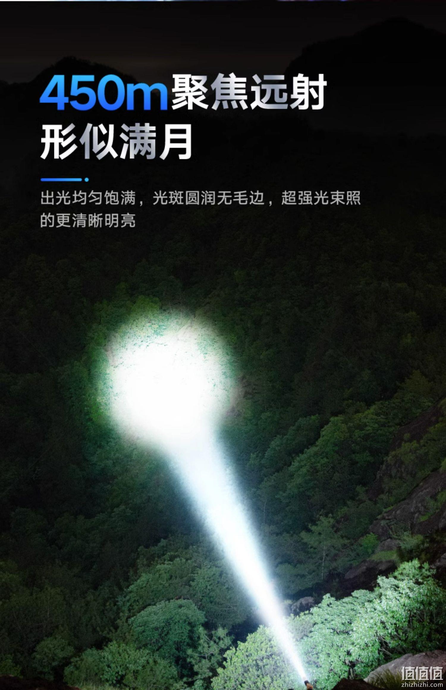 Philips飞利浦 强光充电超亮户外变焦远射手电筒 29元包邮（需领券） 值值值-买手聚集的地方