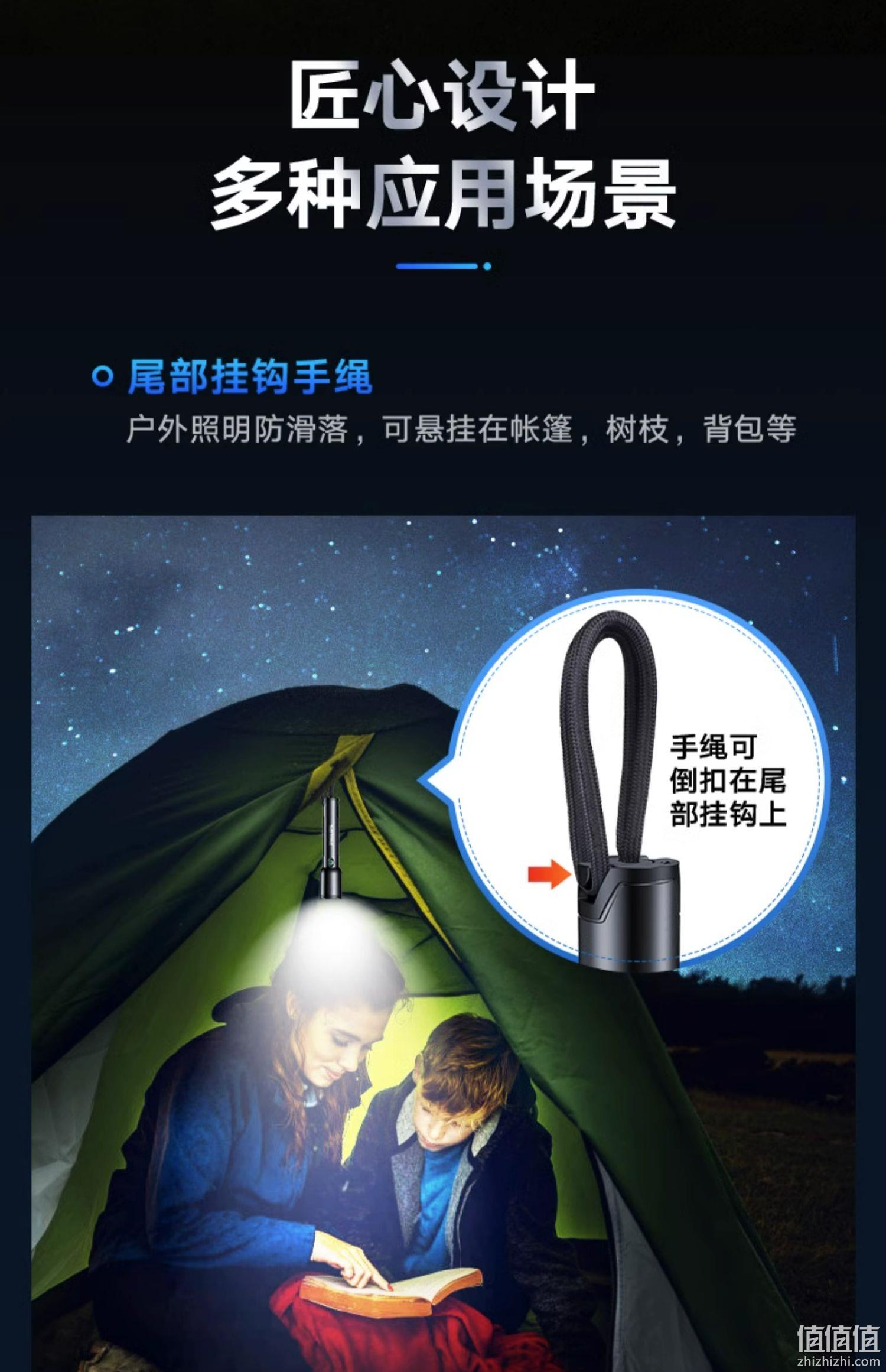 Philips飞利浦 强光充电超亮户外变焦远射手电筒 29元包邮（需领券） 值值值-买手聚集的地方