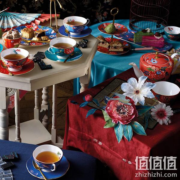 Wedgwood 玮致活 嫣红牡丹系列 21cm骨瓷餐盘四件组 40032137 新低693.24元（天猫旗舰店2480元） 值值值-买手聚集的地方