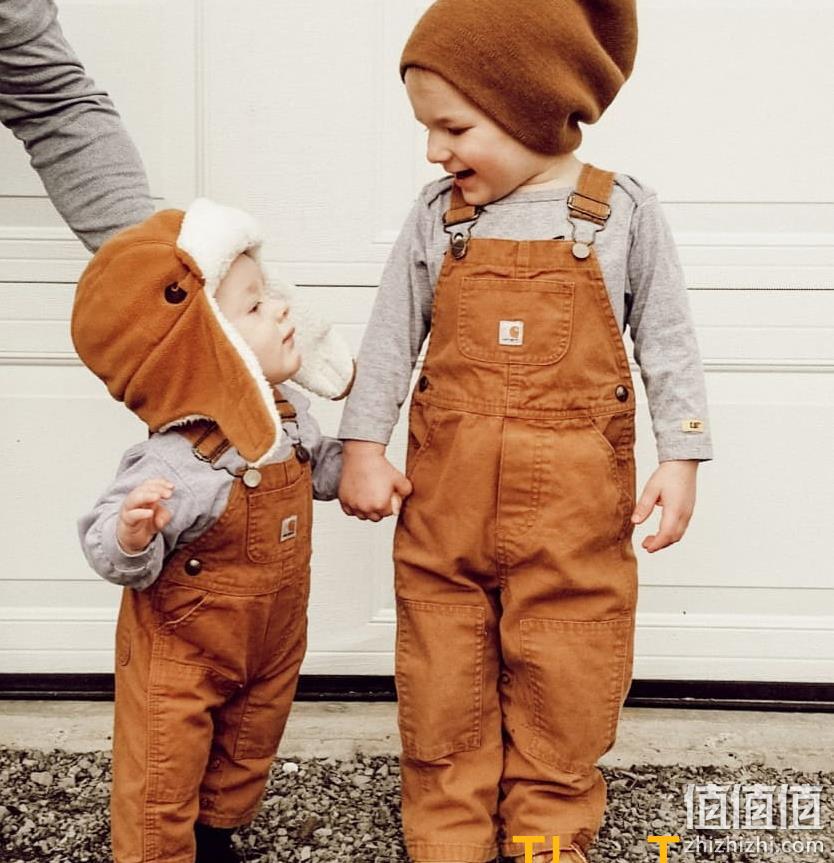 Carhartt 儿童经典工装帆布背带长裤 CM8609 162.5元（牛仔裤174.41元） 值值值-买手聚集的地方