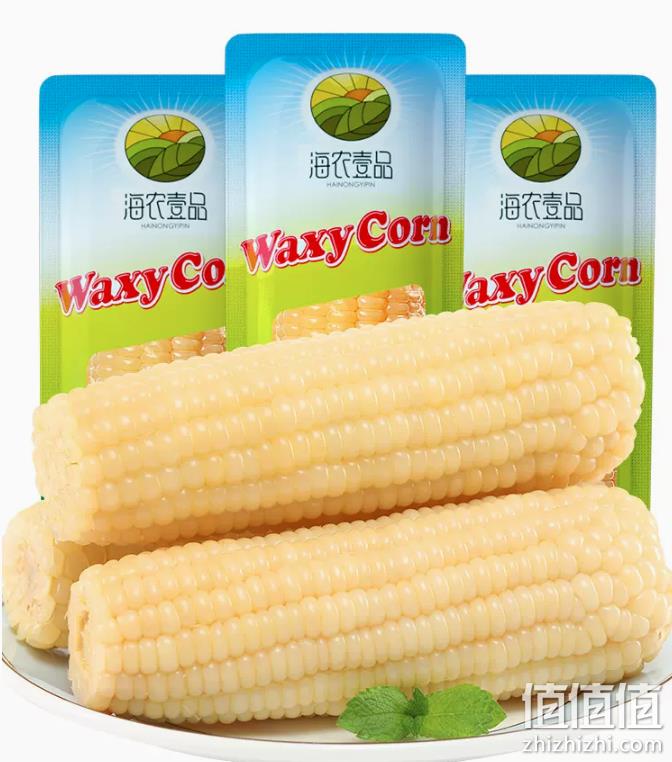 黑龙江海伦产，海农壹品 大棒白糯玉米 280g*8个 29.9元包邮（需领券） 值值值-买手聚集的地方