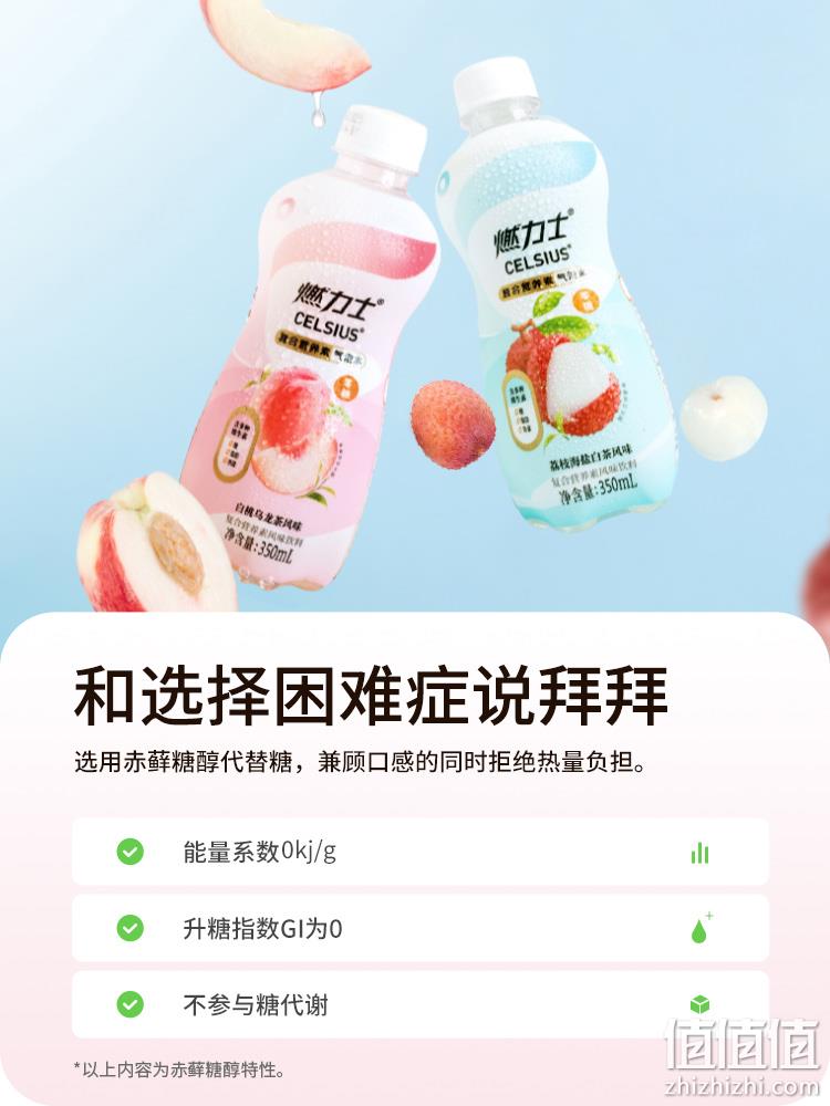 CELSIUS 燃力士 无糖维生素气泡水350mL*6瓶 9.9元包邮（需领券） 值值值-买手聚集的地方