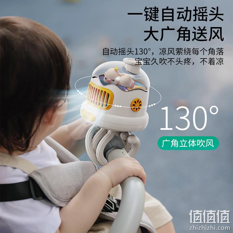 倍正 A13 婴儿车风扇 三色 34.8元包邮（需领券） 值值值-买手聚集的地方