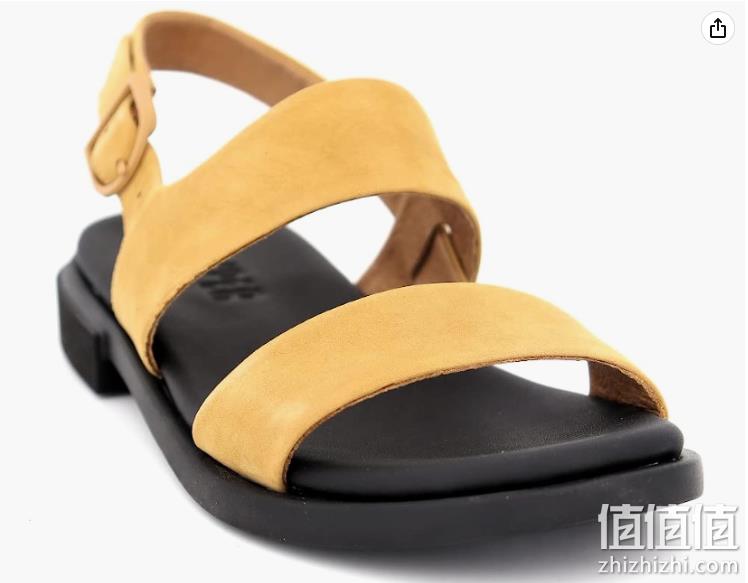 西班牙百年鞋匠，Camper 看步 Edy 女士小牛皮一字带罗马软底凉鞋 K200573-010 新低395.8元（天猫折后849元） 值值值-买手聚集的地方