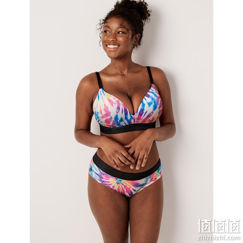 Victoria's Secret 维多利亚的秘密 Pink Logo腰带低腰棉质内裤*3件 多色 78元包邮（折26元/条） 值值值-买手聚集的地方
