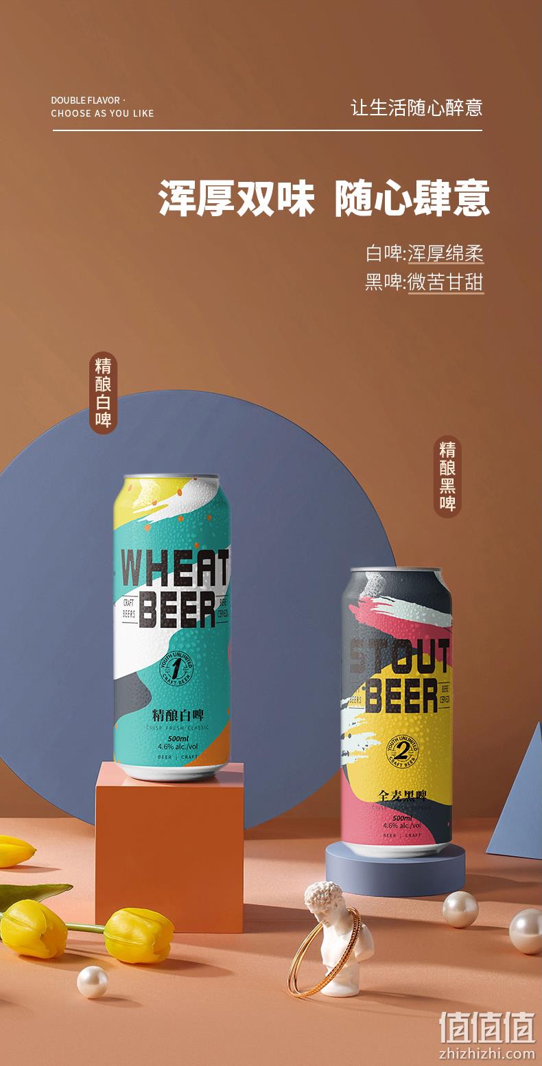 蕴酿之林 全麦白啤精酿啤酒500mL*12听 29.94元包邮（需领券） 值值值-买手聚集的地方