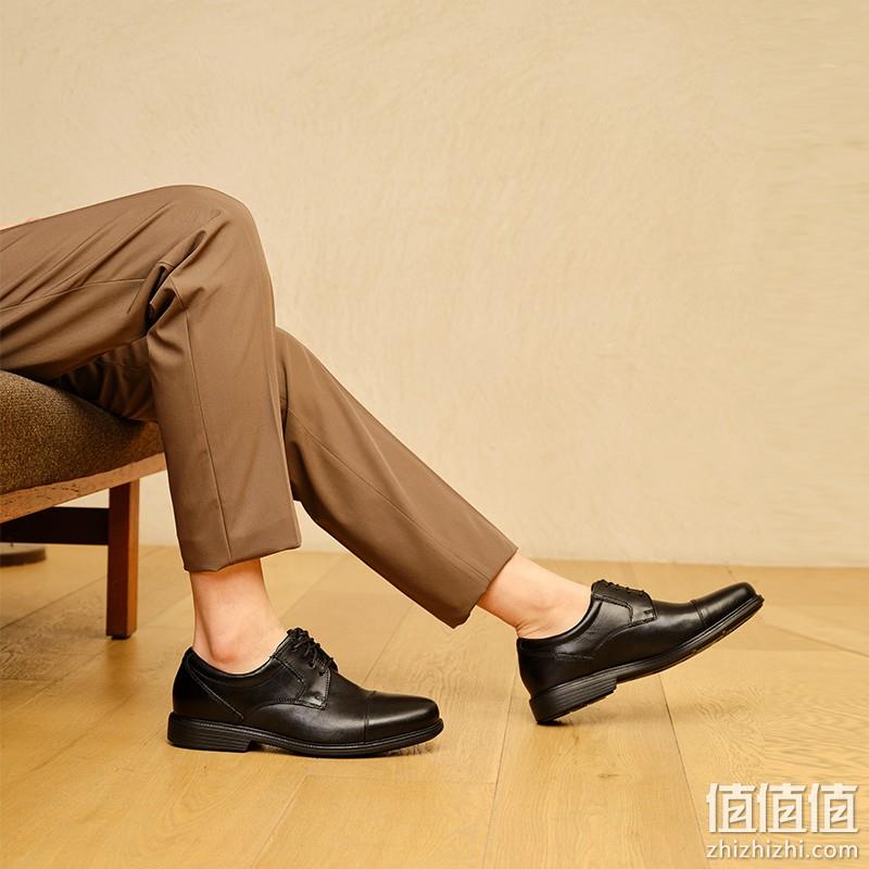 Rockport 乐步 Charles Road Captoe 男士真皮正装鞋 V80556 395元包邮 值值值-买手聚集的地方