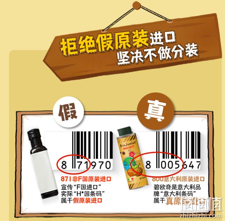 BioJunior 意大利碧欧奇 婴幼辅食冷榨核桃油 250mL 新低46.45元包邮（多重优惠） 值值值-买手聚集的地方