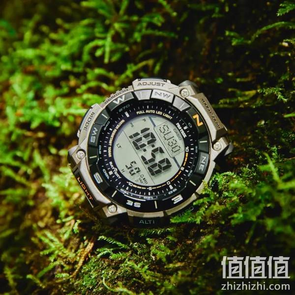 Casio 卡西欧 Pro Trek系列 PRG-340T-7CR 三重感应 太阳能登山表 新低1313.56元 值值值-买手聚集的地方