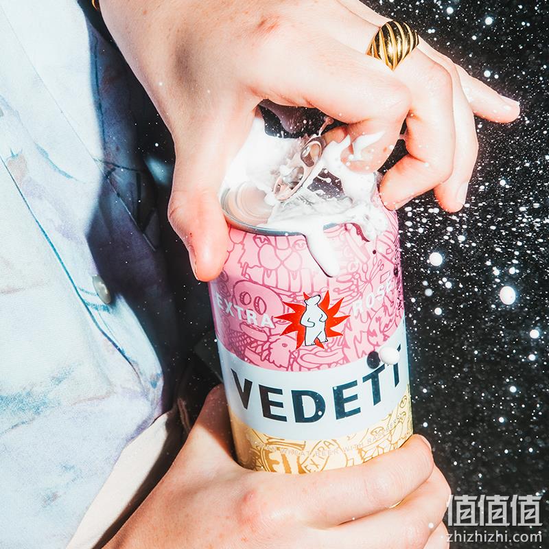 比利时进口，VEDETT 白熊 玫瑰红小麦啤酒500ml*12听装 78元包邮（需领券） 值值值-买手聚集的地方