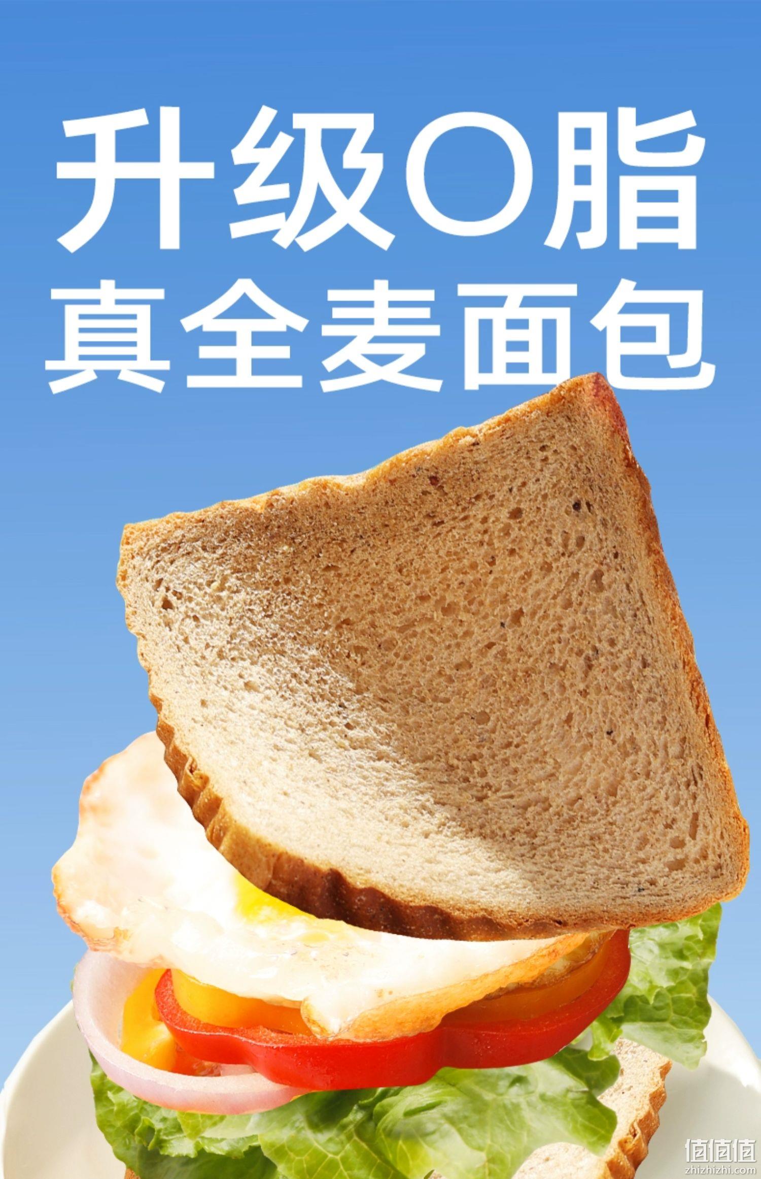 舌里 黑麦代餐全麦吐司面包 0脂肪 1kg 14.9元包邮（需领券） 值值值-买手聚集的地方