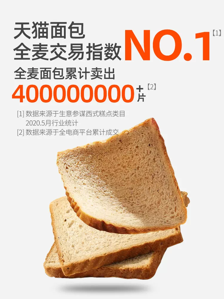 舌里 黑麦代餐全麦吐司面包 0脂肪 1kg 14.9元包邮（需领券） 值值值-买手聚集的地方
