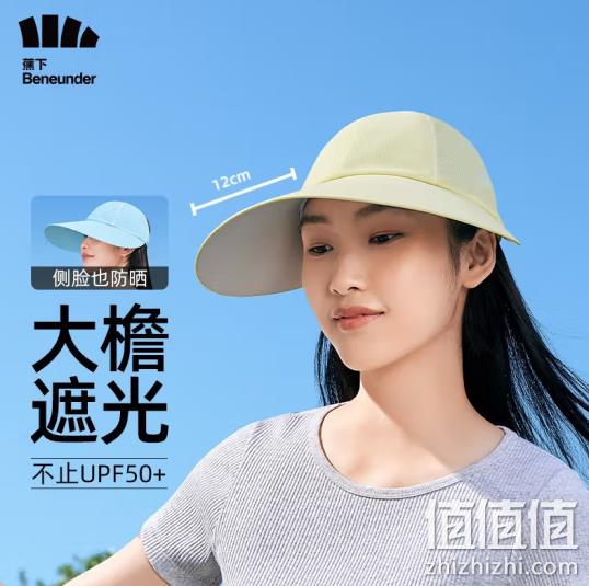 BENEUNDER 蕉下 匀阔系列 UPF50+大帽檐防晒帽 59元包邮（需领券） 值值值-买手聚集的地方
