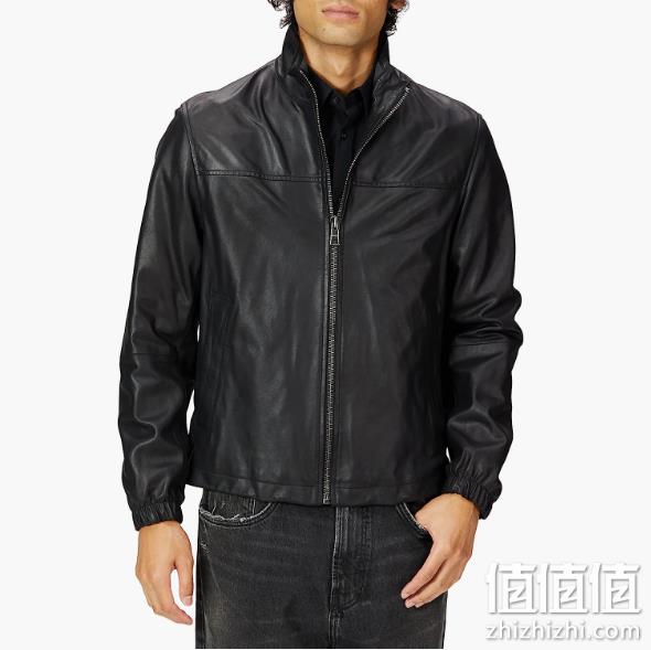 BOSS Hugo Boss 雨果·博斯 Jasis 男士羊皮机车夹克50476955 1426.6元 值值值-买手聚集的地方