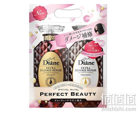MOIST DIANE 无硅损伤修护摩洛哥精油 洗发露护发素套装 450ml*2瓶 64元 值值值-买手聚集的地方