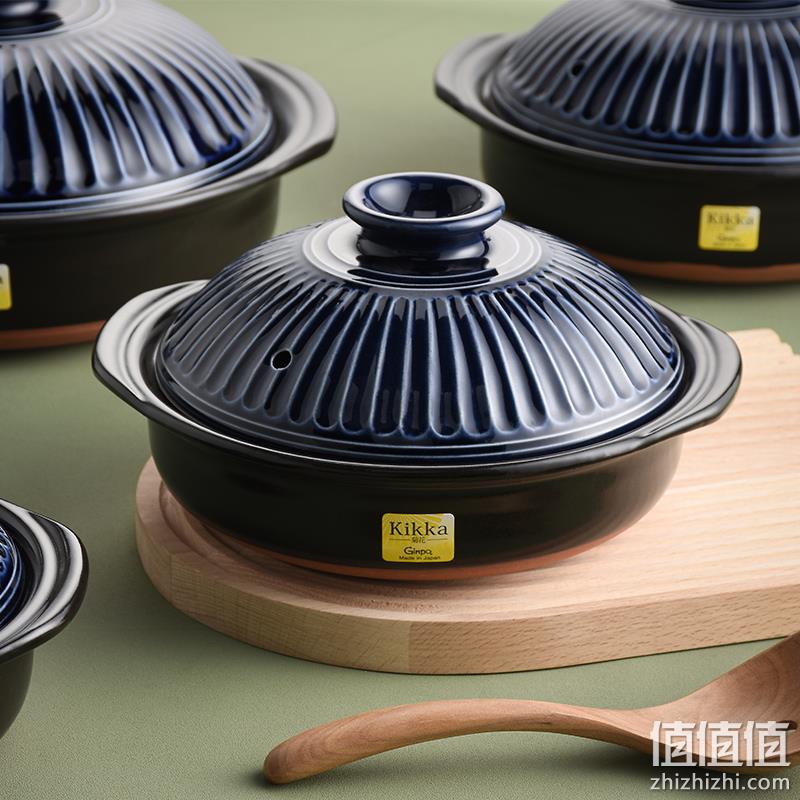 低过海淘！GINPO 銀峯 万古烧 菊花6号 日本进口琉璃土锅 109元包邮（需领券） 值值值-买手聚集的地方