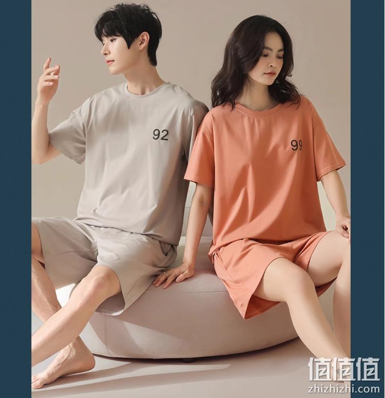 Ambis 安比斯 男女同款新疆长绒棉凉感睡衣家居服套装 59元包邮（需领券） 值值值-买手聚集的地方