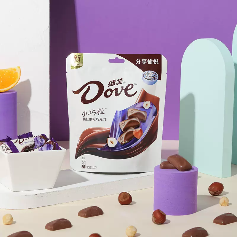 Dove 德芙 小巧粒巧克力 84g*6袋 新低45元包邮（拍6件） 值值值-买手聚集的地方