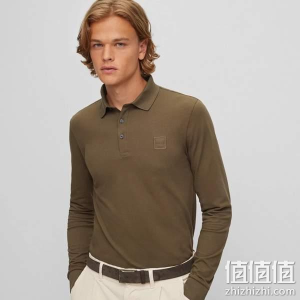 BOSS Hugo Boss 雨果·博斯 Passerby 男士纯棉长袖Polo衫50472681 360元（可3件92折） 值值值-买手聚集的地方