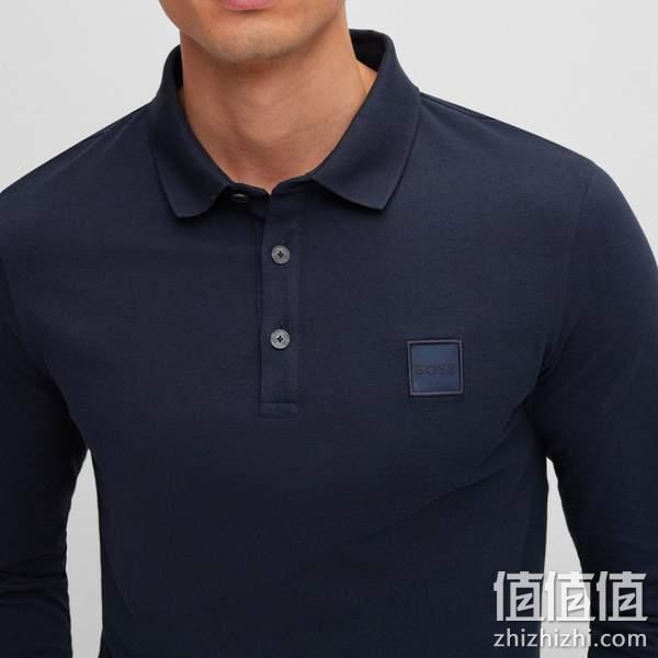 BOSS Hugo Boss 雨果·博斯 Passerby 男士纯棉长袖Polo衫50472681 360元（可3件92折） 值值值-买手聚集的地方