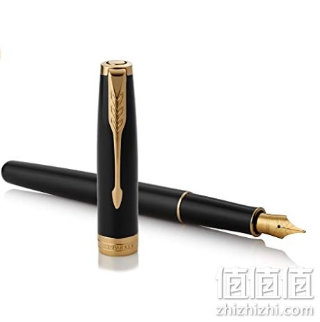 Parker 派克 Sonnet 卓尔系列 磨砂黑杆金夹 23K镀金钢笔 M尖（1931495） 450.25元 值值值-买手聚集的地方