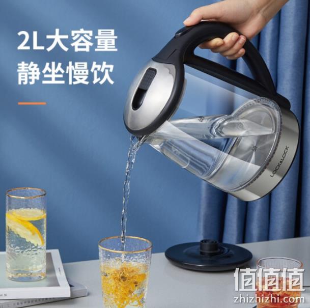 LOCK&LOCK 乐扣乐扣 高硼硅玻璃热水壶 2L 69元包邮（双重优惠） 值值值-买手聚集的地方