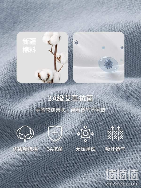 三枪 男士3A纯棉无痕艾草抗菌内裤 3条 39.9元包邮（双重优惠） 值值值-买手聚集的地方