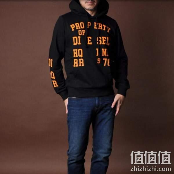 Diesel 迪赛 S-Ginn-Hood-K32 男士休闲连帽卫衣 471元（可3件92折） 值值值-买手聚集的地方