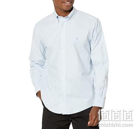 Brooks Brothers 布克兄弟 男士免烫弹力牛津长袖衬衫 409.19元 值值值-买手聚集的地方