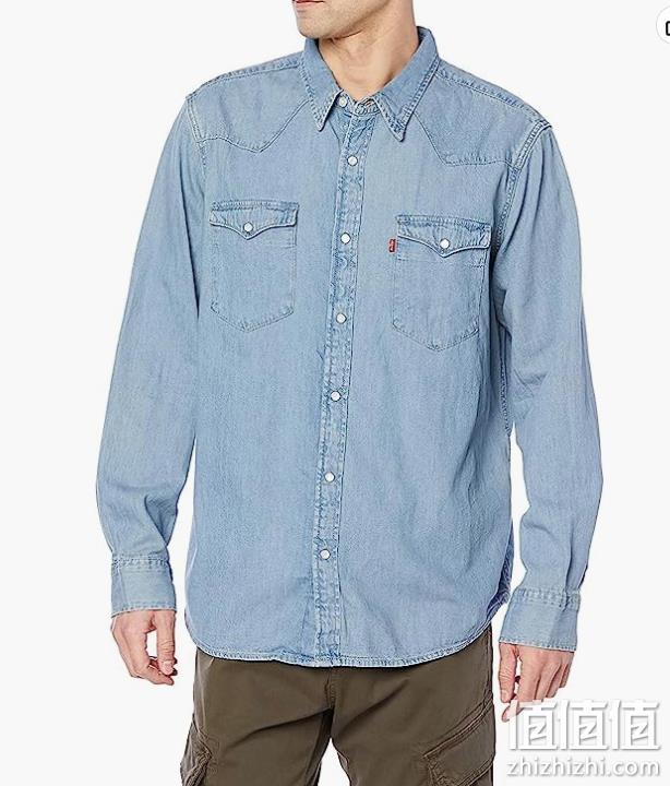 Levi's 李维斯 男士经典牛仔衬衣 268.08元 值值值-买手聚集的地方