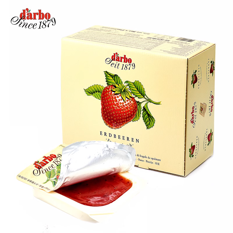 奥地利进口，d'arbo 德宝 草莓/蓝莓果酱 14g*20粒 19.9元起包邮（需领券） 值值值-买手聚集的地方
