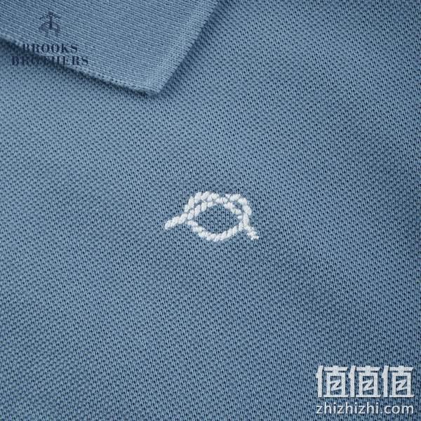 Brooks Brothers 布克兄弟 23夏新款 男士纯棉珠地网眼刺绣短袖POLO衫 390.34元（天猫折后1190元） 值值值-买手聚集的地方