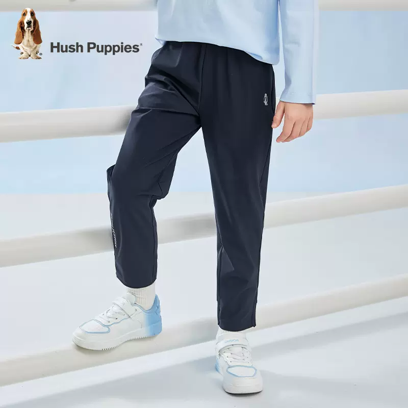 Hush Puppies 暇步士 2023春夏新款儿童防晒凉感休闲长裤（105~160码）2色 99元包邮（需领券） 值值值-买手聚集的地方