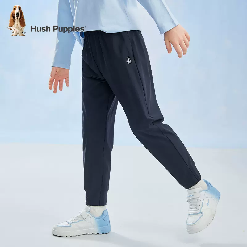 Hush Puppies 暇步士 2023春夏新款儿童防晒凉感休闲长裤（105~160码）2色 99元包邮（需领券） 值值值-买手聚集的地方
