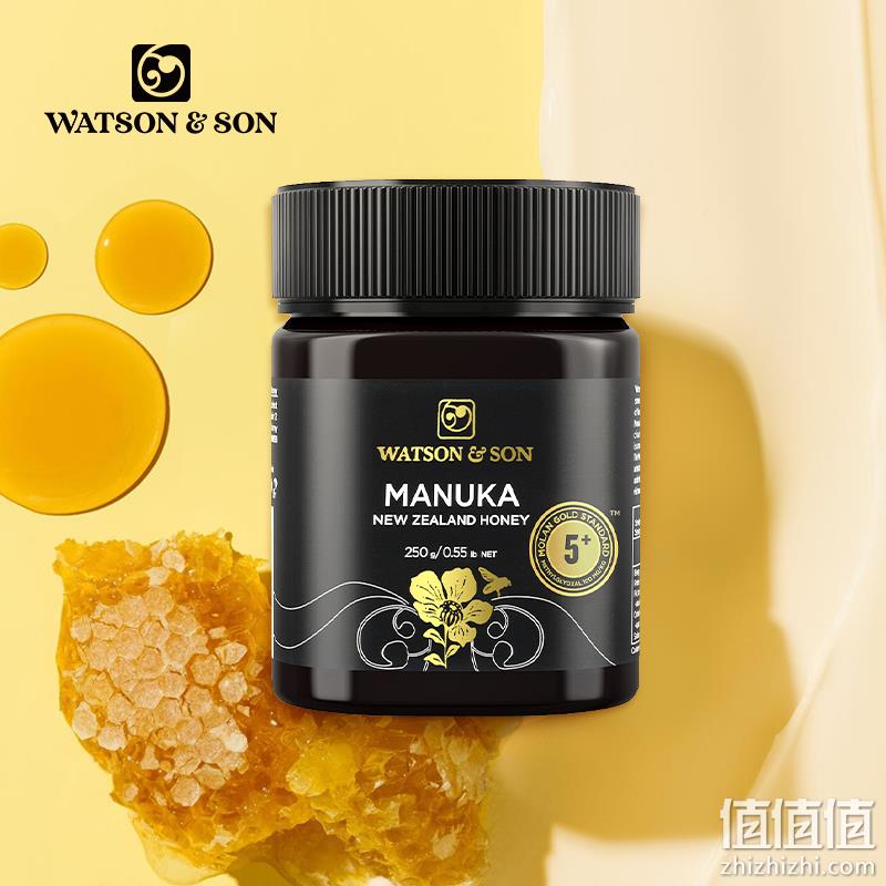 新西兰进口，Watson&Son 沃森 天然麦卢卡蜂蜜GS5+ 250g 80元包邮（需领券） 值值值-买手聚集的地方
